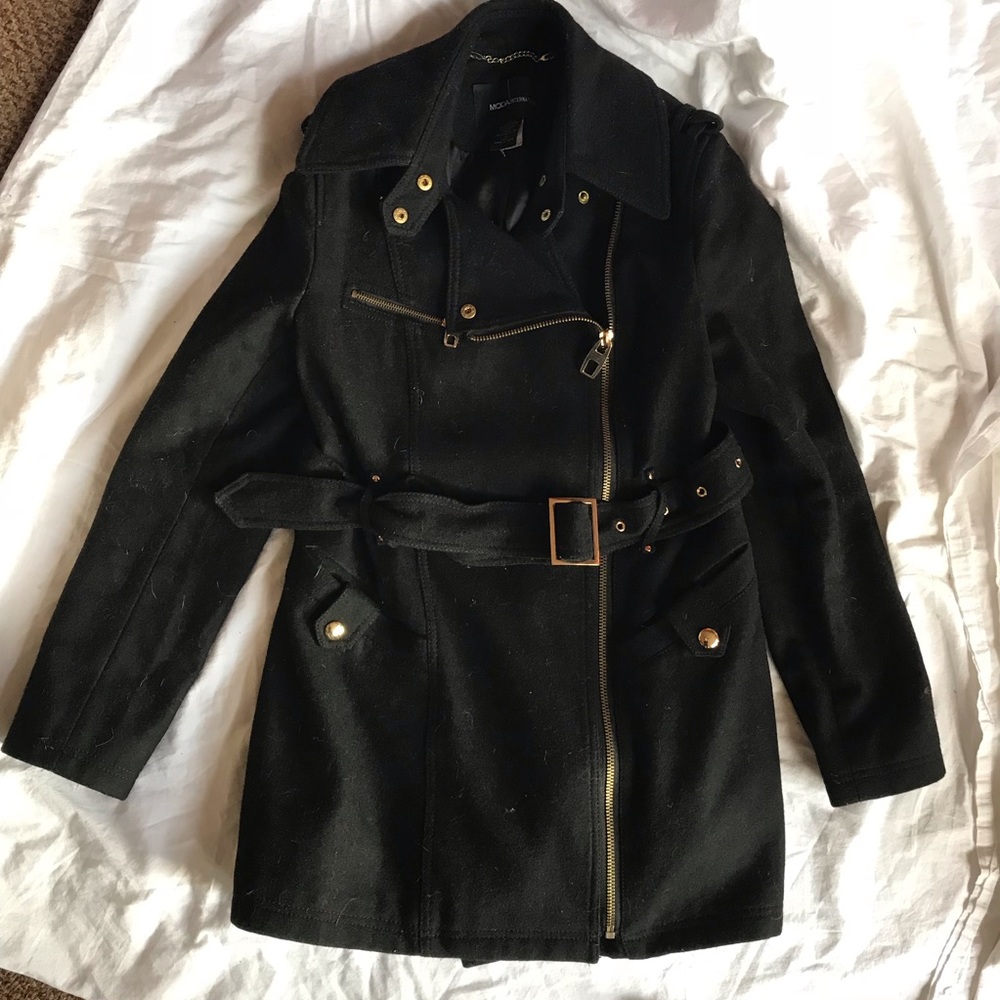 MODA International Moto Jacket- Black, Medium